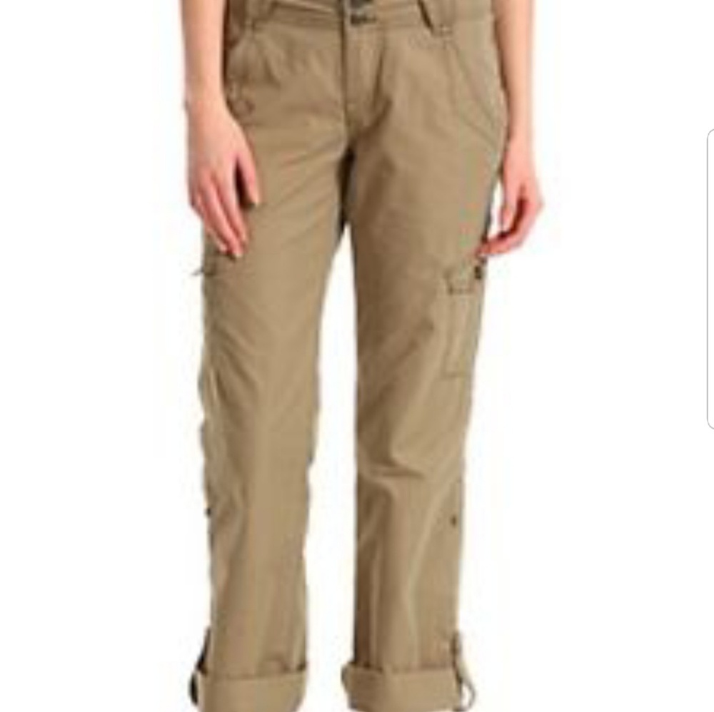 Royal Robbins army green roll up pants